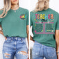 Teacher Tour, Back to School, Retro, Front and Back, First Day of School, Cute, Teacher Appreciation, Coquette, Comfort Colors T-Shirt