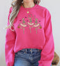 Dancing Skeleton Girls, Halloween, Ghost, Checkered, Retro, Vintage, Spooky, Costume, Fall, Graphic Sweatshirt