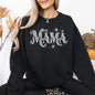 Mama, Lace, Spiders, Halloween, Ghost, Checkered, Retro, Vintage, Spooky, Costume, Fall, Graphic Sweatshirt