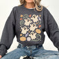 Vintage Ghosts, Floral, Halloween, Retro, Spooky, Costume, Fall, Graphic Sweatshirt