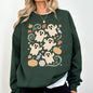 Vintage Ghosts, Floral, Halloween, Retro, Spooky, Costume, Fall, Graphic Sweatshirt