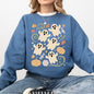 Vintage Ghosts, Floral, Halloween, Retro, Spooky, Costume, Fall, Graphic Sweatshirt