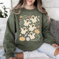 Vintage Ghosts, Floral, Halloween, Retro, Spooky, Costume, Fall, Graphic Sweatshirt