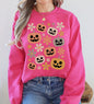Pumpkins and Flowers, Halloween, Retro, Vintage, Spooky, Costume, Fall, Graphic Sweatshirt