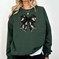 Halloween Bow, Coquette, Minimalist, Retro, Vintage, Spooky, Costume, Fall, Graphic Sweatshirt