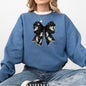 Halloween Bow, Coquette, Minimalist, Retro, Vintage, Spooky, Costume, Fall, Graphic Sweatshirt