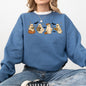Reading Mini Ghosts, Book Lover, Halloween, Retro, Vintage, Spooky, Costume, Fall, Graphic Sweatshirt