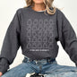 Too Cute to Spook, Mini Ghosts, Halloween, Vintage, Pumpkin, Retro, Spooky, Costume, Fall, Graphic Sweatshirt