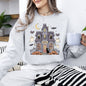 Haunted Book Store, Ghost, Halloween, Vintage, Pumpkin, Retro, Spooky, Costume, Fall, Graphic Sweatshirt