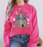Haunted Book Store, Ghost, Halloween, Vintage, Pumpkin, Retro, Spooky, Costume, Fall, Graphic Sweatshirt