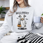Bullsheet, Funny Halloween Cow Ghost, Bull, Farm, Vintage, Western, Pumpkin, Retro, Spooky, Costume, Fall, Graphic Sweatshirt