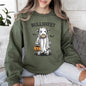 Bullsheet, Funny Halloween Cow Ghost, Bull, Farm, Vintage, Western, Pumpkin, Retro, Spooky, Costume, Fall, Graphic Sweatshirt