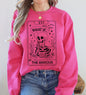 What If, The Anxious, Skeleton, Funny, Tarot Card, Ghost, Halloween, Western, Vintage, Pumpkin, Retro, Spooky, Costume, Fall, Graphic Sweatshirt