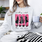 Something Wicked, Witch, Skeleton, Ghost, Halloween, Western, Vintage, Pumpkin, Retro, Spooky, Costume, Fall, Graphic Sweatshirt