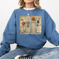 Vintage Newspaper Ghost, Halloween, Book, Cat, Western, Pumpkin, Retro, Spooky, Costume, Fall, Graphic Sweatshirt