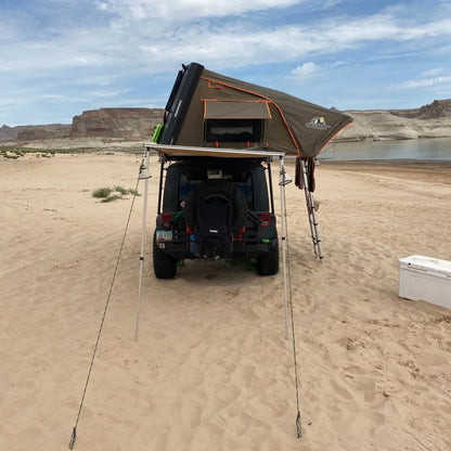 Stealth Hardshell Rooftop Tent – Aluminum – 3 Person – Black – Low-Profile Overland Tent