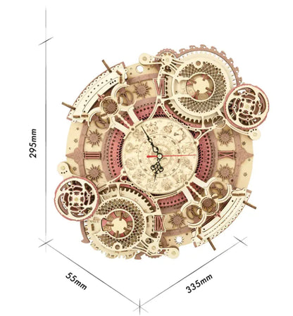Wooden Calendar Clock Puzzle
