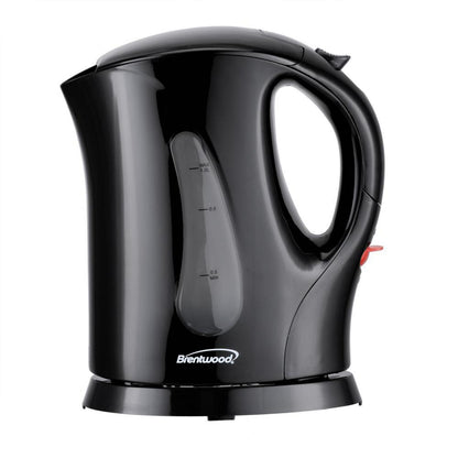 Brentwood 4 Cup 900 Watt Cordless Electric Tea Kettle in Black With