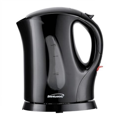 Brentwood 4 Cup 900 Watt Cordless Electric Tea Kettle in Black With