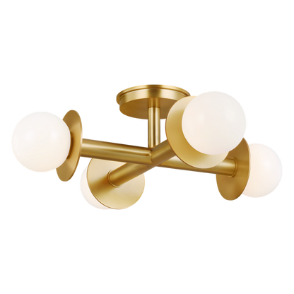 Nodes Semi Flush Mount