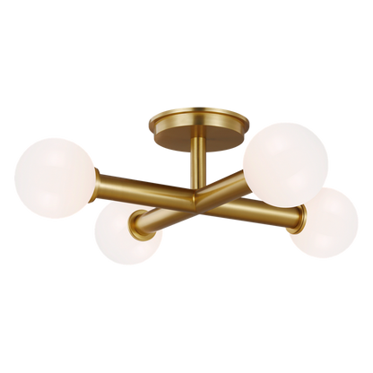 Nodes Semi Flush Mount