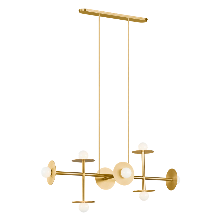 Nodes Large Linear Chandelier