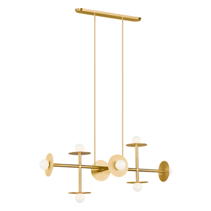 Nodes Large Linear Chandelier