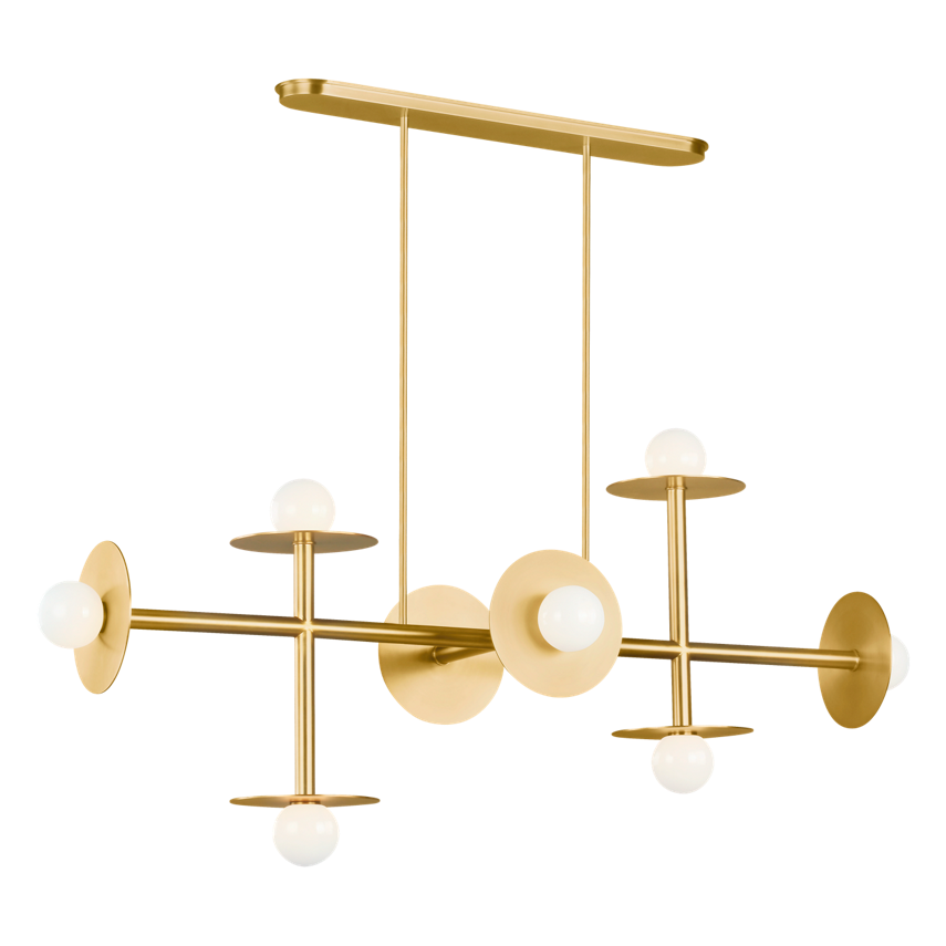 Nodes Large Linear Chandelier