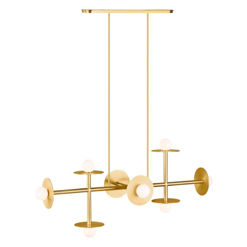 Nodes Large Linear Chandelier