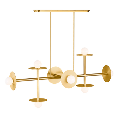 Nodes Large Linear Chandelier