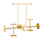 Nodes Large Linear Chandelier