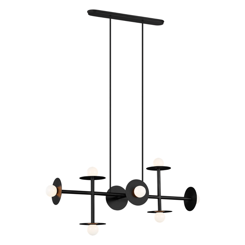 Nodes Large Linear Chandelier