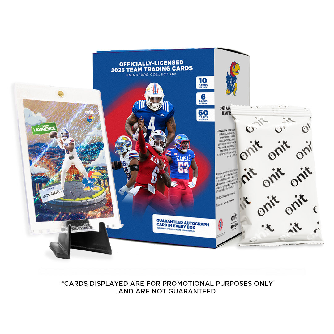 University of Kansas Football 2025 Trading Cards - Platinum Box (Guaranteed Autograph)
