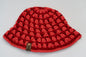 Crochet Bucket Hat - Red