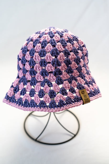 Crochet Bucket Hat - Purple