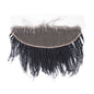 Afro Kinky Curly 13x4 Transparent Lace Human Hair Frontal