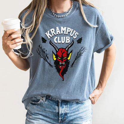 Krampus Club, Stranger, Christmas, Naughty, Comfort Colors, Tshirt