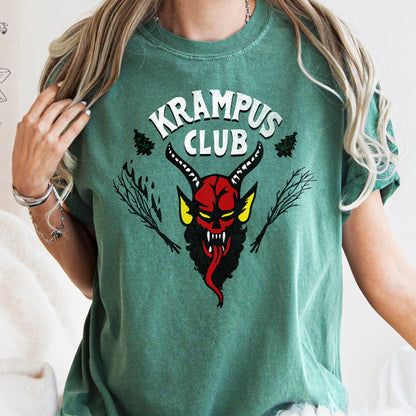 Krampus Club, Stranger, Christmas, Naughty, Comfort Colors, Tshirt