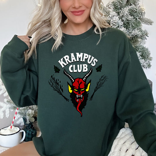 Krampus Club, Stranger, Naughty, Christmas Sweatshirt