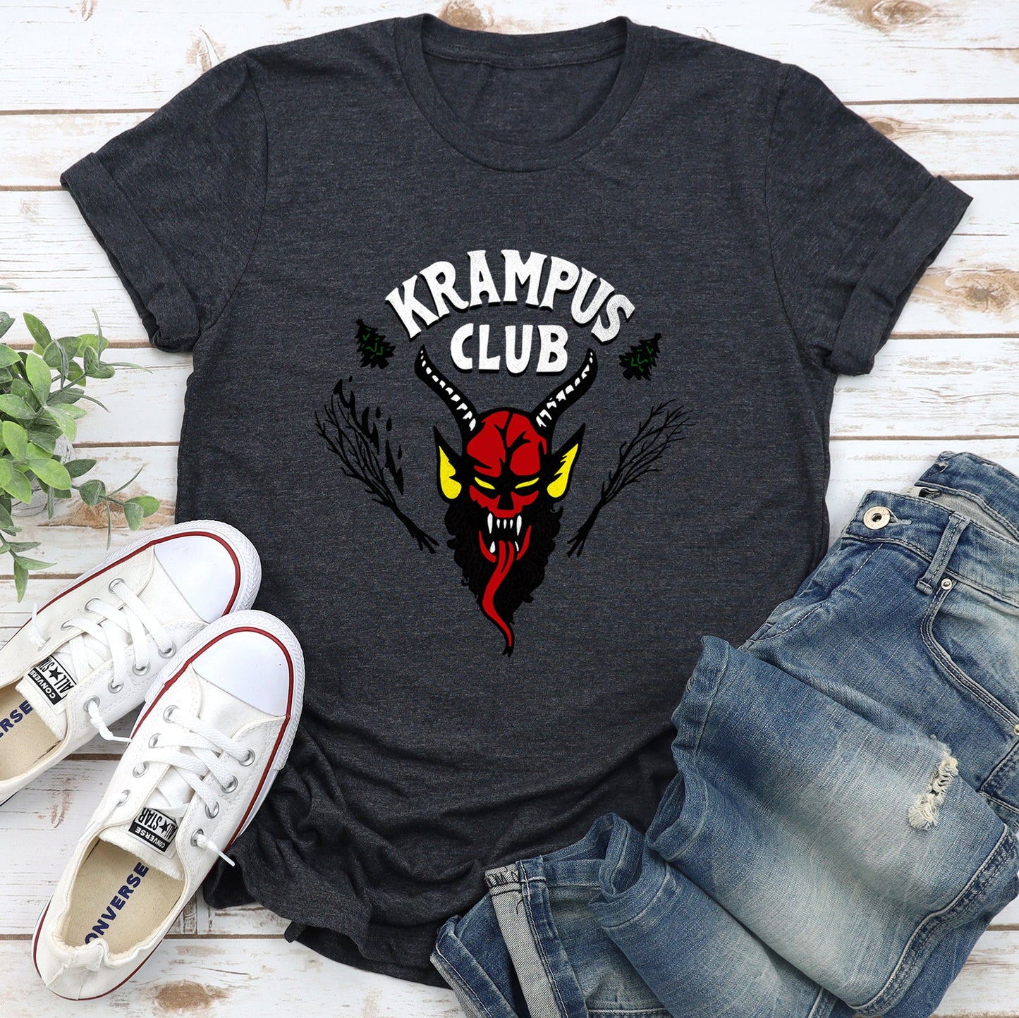 Krampus Club, Stranger, Christmas, Naughty Super Soft Tees