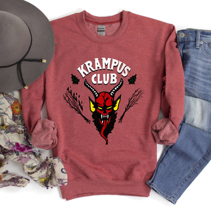Krampus Club, Stranger, Naughty, Christmas Sweatshirt