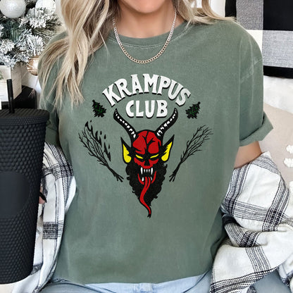 Krampus Club, Stranger, Christmas, Naughty, Comfort Colors, Tshirt