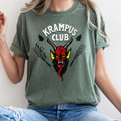 Krampus Club, Stranger, Christmas, Naughty, Comfort Colors, Tshirt