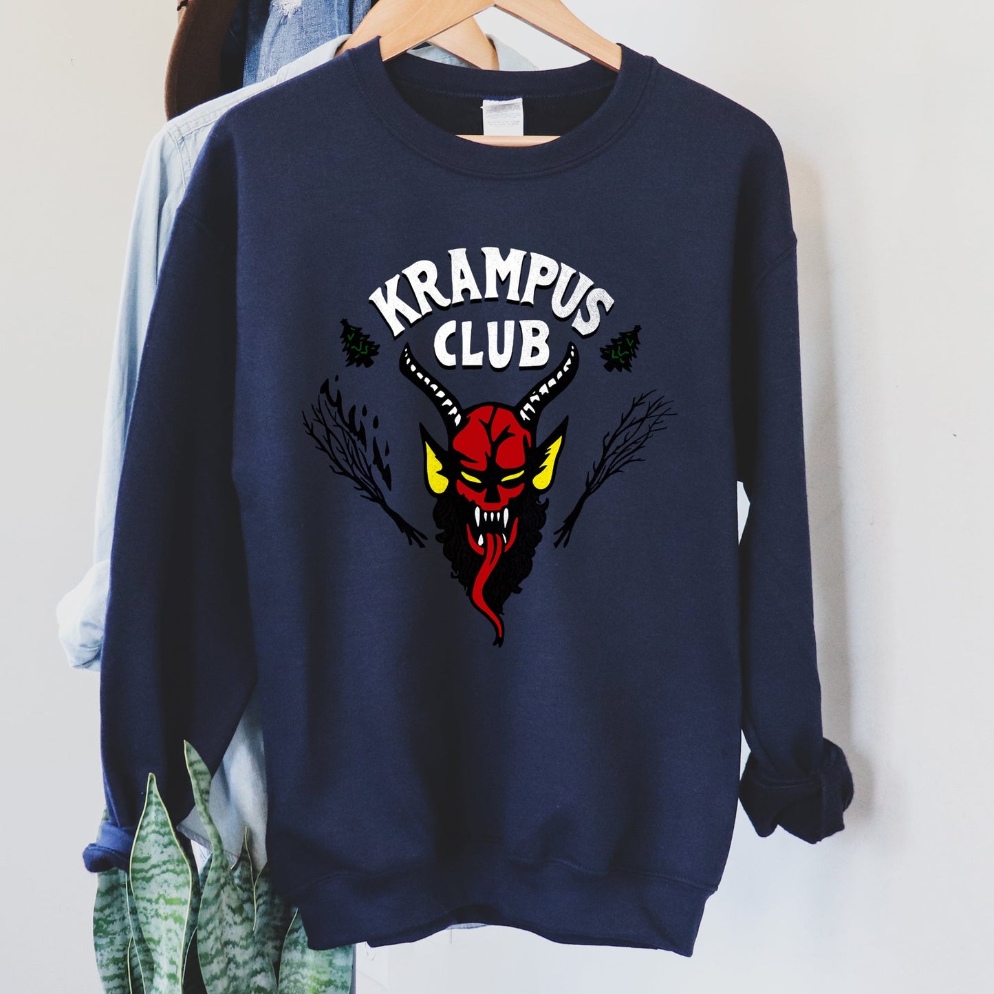 Krampus Club, Stranger, Naughty, Christmas Sweatshirt