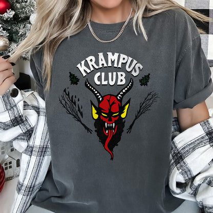 Krampus Club, Stranger, Christmas, Naughty, Comfort Colors, Tshirt