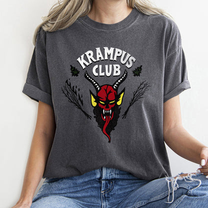 Krampus Club, Stranger, Christmas, Naughty, Comfort Colors, Tshirt