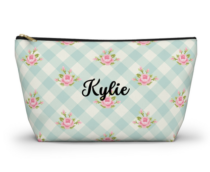 Customizable: Charming Floral Accessory Pouch | Perfect for Makeup, Travel, Gifts, Home Organization, Cute Storage