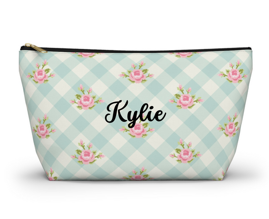 Customizable: Charming Floral Accessory Pouch | Perfect for Makeup, Travel, Gifts, Home Organization, Cute Storage