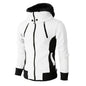 Men's Zip Up Hooded Jacket - Casual Slim Sports Cardigan
