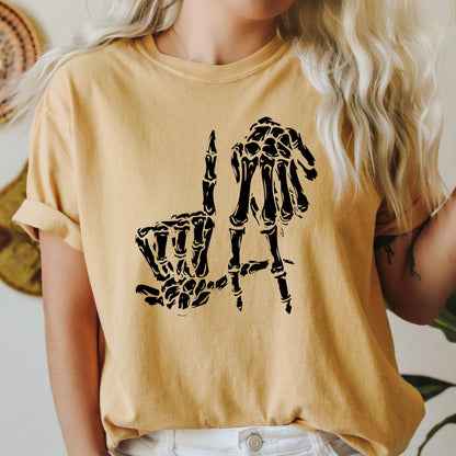 Skeleton Retro Halloween Comfort Colors Tshirt